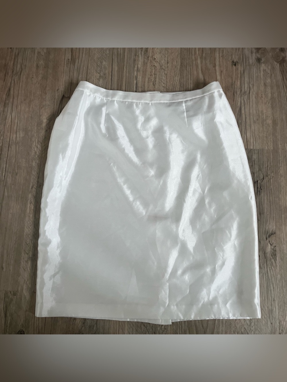 Le Suit Woman 20W White Pencil Skirt Lined Y2K Office Corporate Minimalist Chic